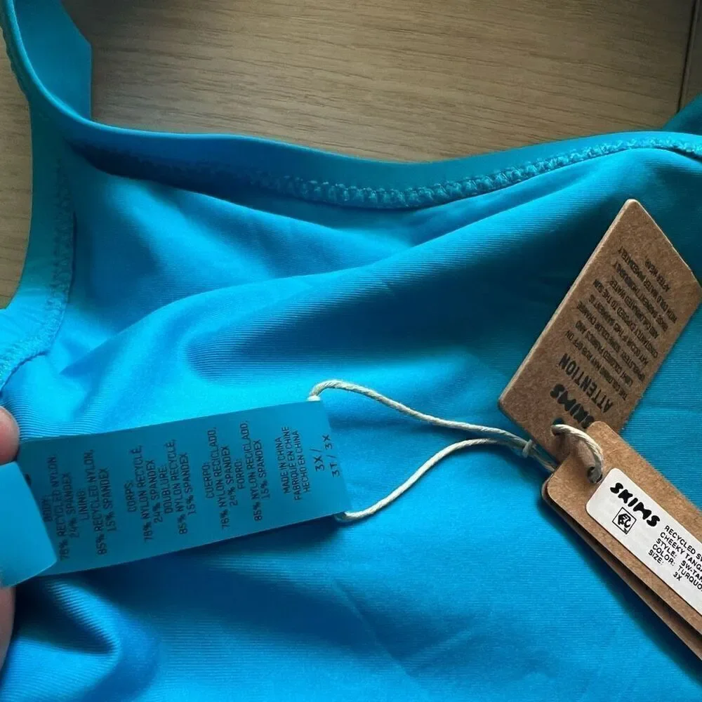 SKIMS RECYCLED SWIM CHEEKY TANGA size 3X